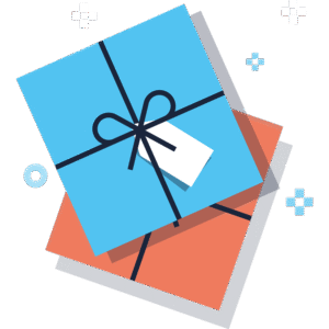 Icon of two gift wrapped presents