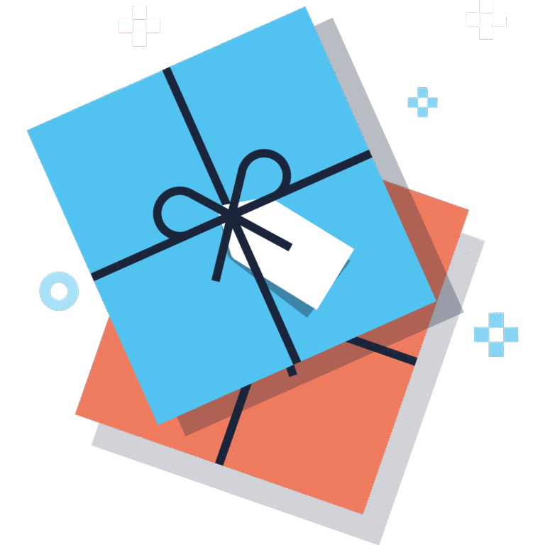 Icon of two gift wrapped presents