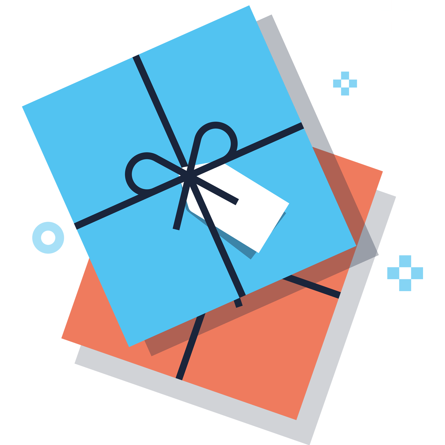 Icon of two gift wrapped presents