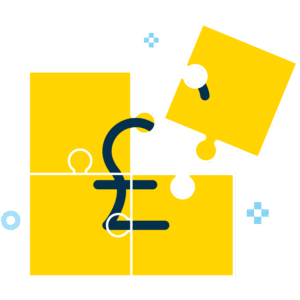 Jigsaw of a pound sign