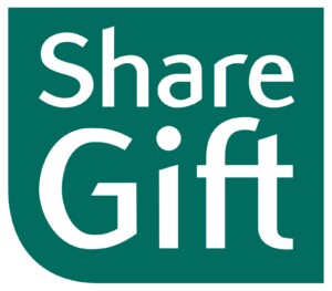 ShareGift logo in Emerald Green